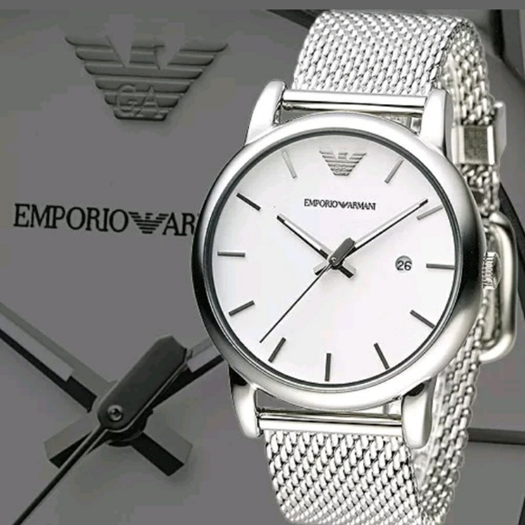 Armani Exchange Other - Armani Exchange Men's mesh silver watch AR1812